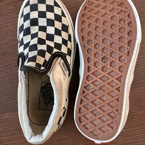 Slip on Checkered  Vans Toddler size 10.5